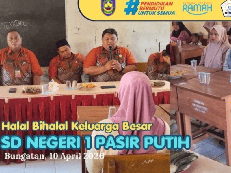 Halal Bihalal SDN 1 Pasir Putih: Mempererat Kebersamaan dalam Nuansa Idul Fitri