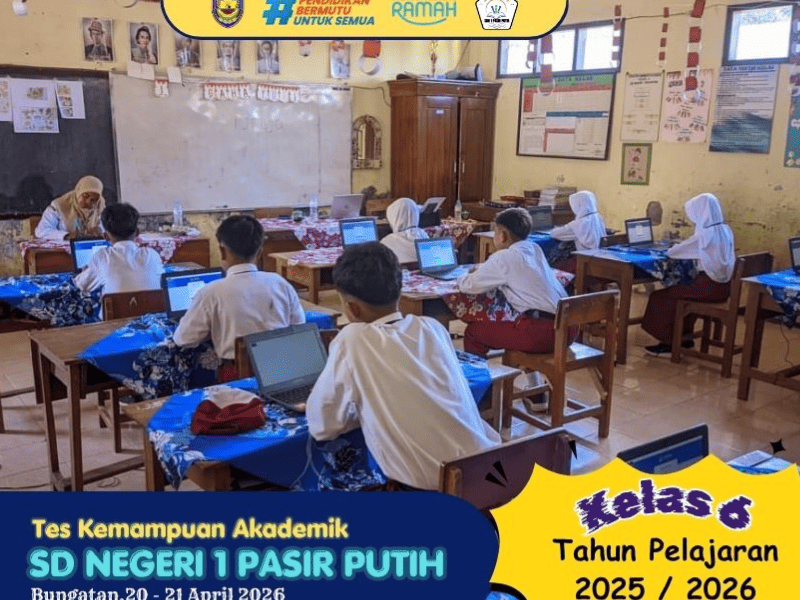 Pelaksanaan Ujian TKA di SDN 1 Pasir Putih Berjalan Lancar dan Tertib