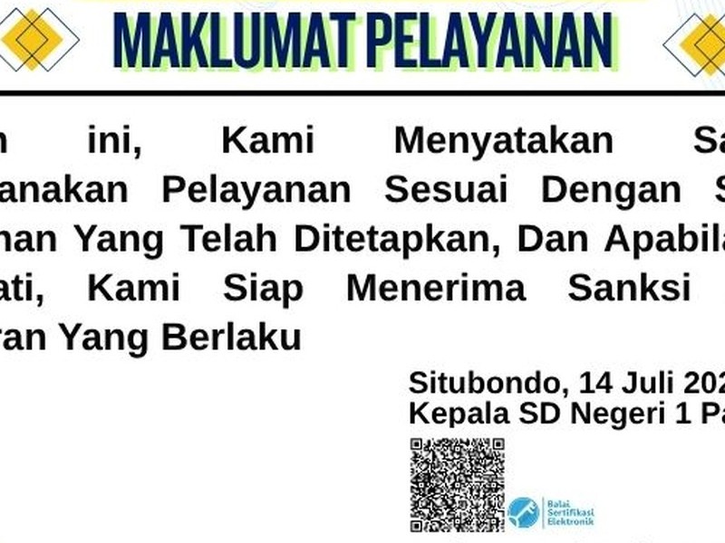 Maklumat Pelayanan